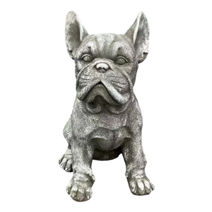16" Outdoor Weatherproof French Bulldog Statue