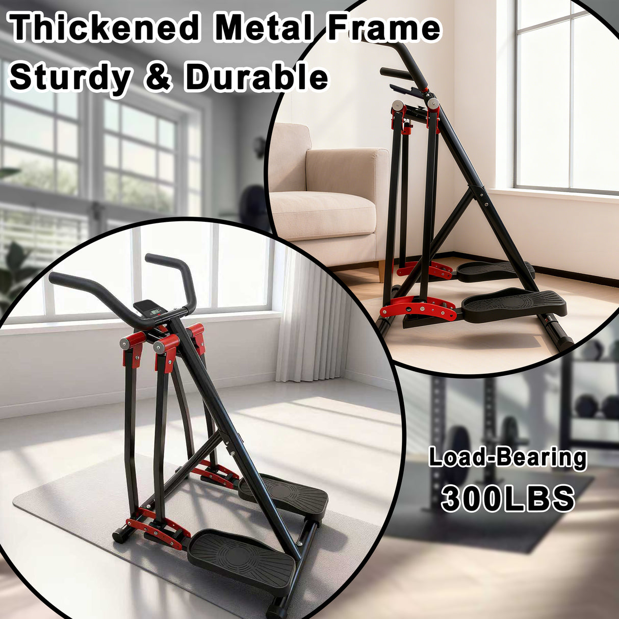 Air Walking Elliptical Machine - Foldable Cardio Cross Trainer