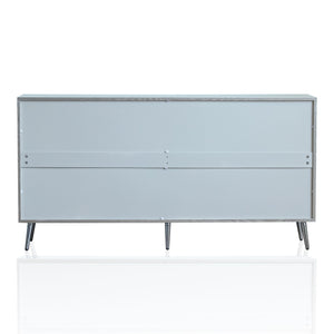 Modern Lacquered 4 Door Wooden Cabinet Sideboard Buffet Server Cabinet Storage Cabinet, For Living Room, Entryway, Hallway, Office, Kitchen And Dining Room