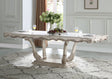 Gorsedd - Dining Table - Gold - Best Buy Furniture