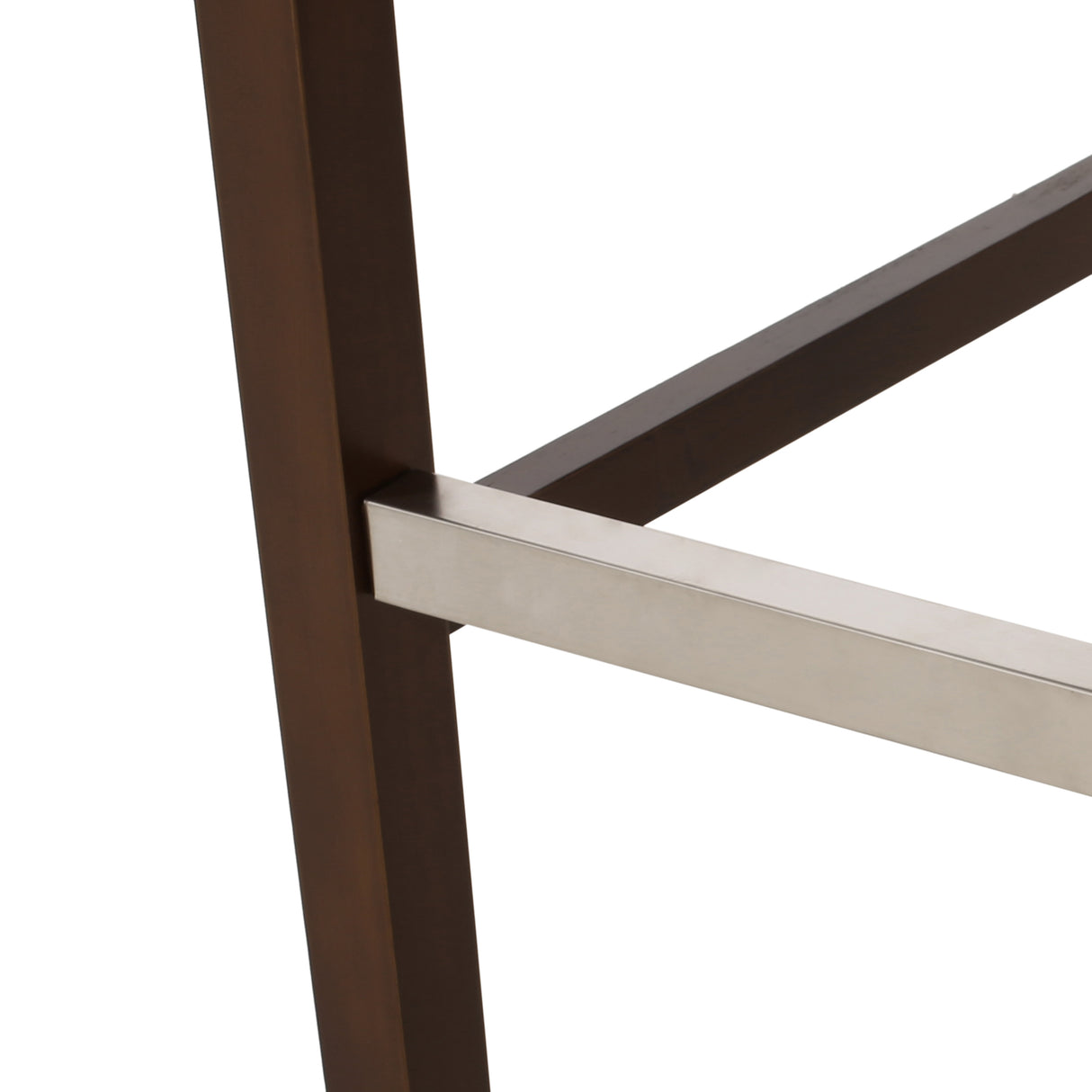 30.5 Inch Seat Height Bar Stool with PU Upholstery and Metal Footrest