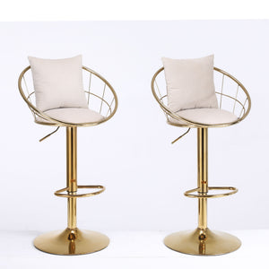 Unique Design Bar Chair, 360 Degree Rotation, Adjustable Height, Suitable For Dining Room And Bar