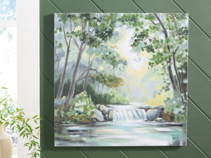Evermaddick - Wall Art - Green / Gray / White - Best Buy Furniture