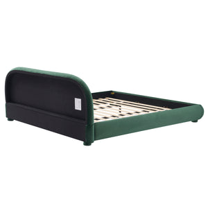 Dark Green Velvet Bed Frame