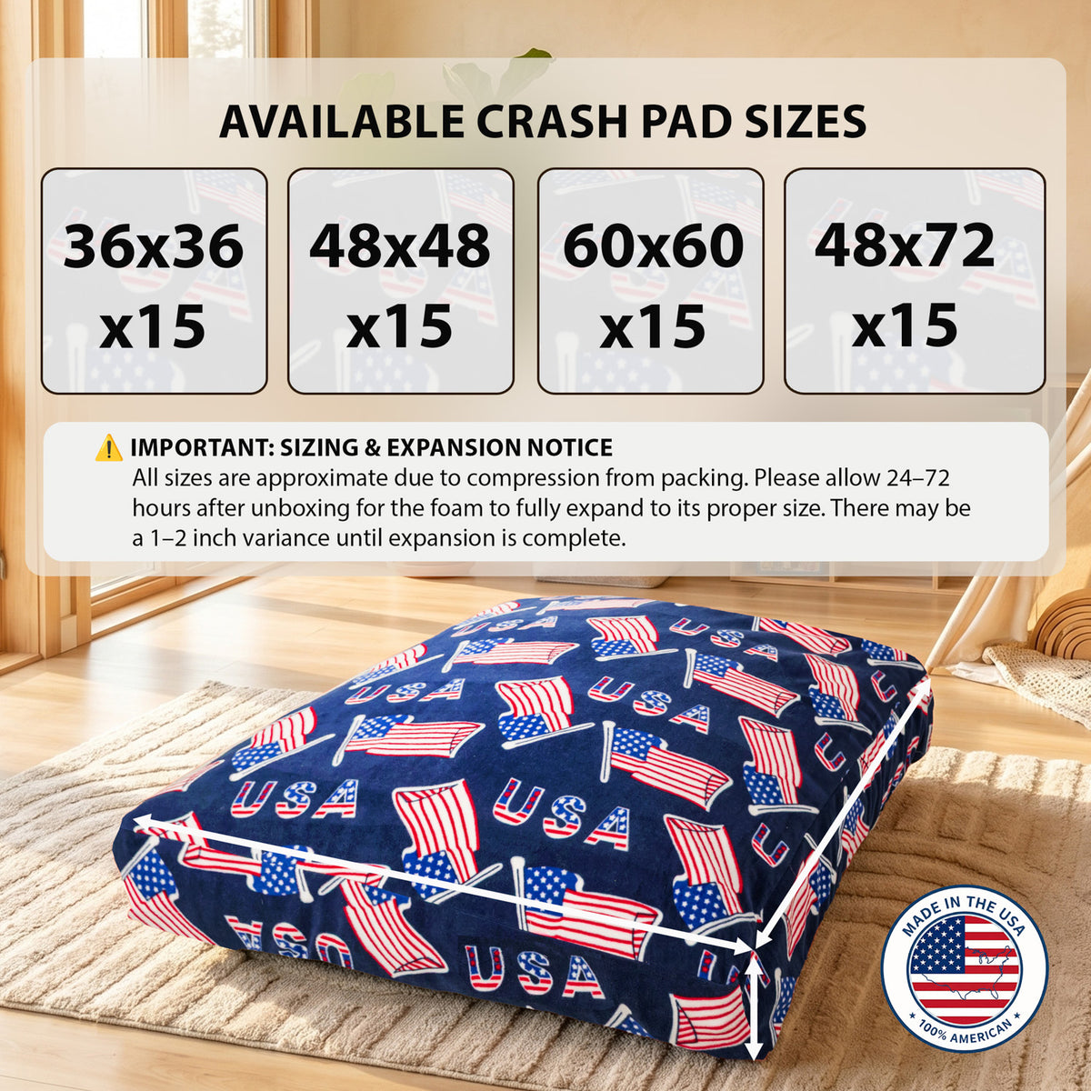 Sensory Crash Pad for Kids & Adults