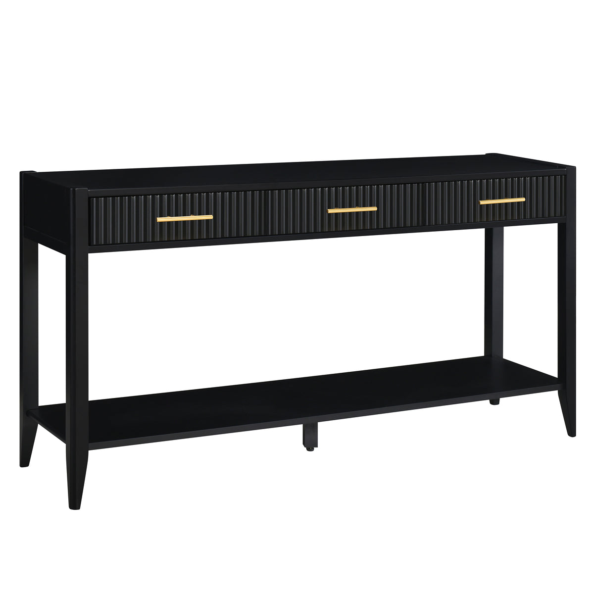 U_STYLE 60" Painted Console Table with 3 Drawers