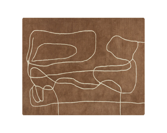 Tilda Hand -tufted Rug - Brown / Cream
