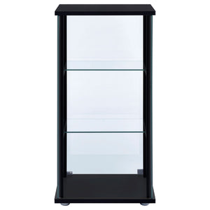 Callie - 3 Shelf Curio Cabinet - Black