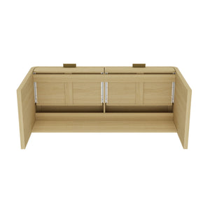 Grace - Office Desk With 2 Drawers - Oak