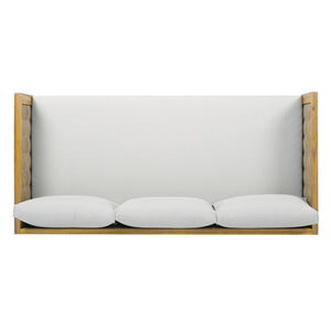Claremont - 3 Seater Daybed Teak Acacia Wood Water Resistant Cushions
