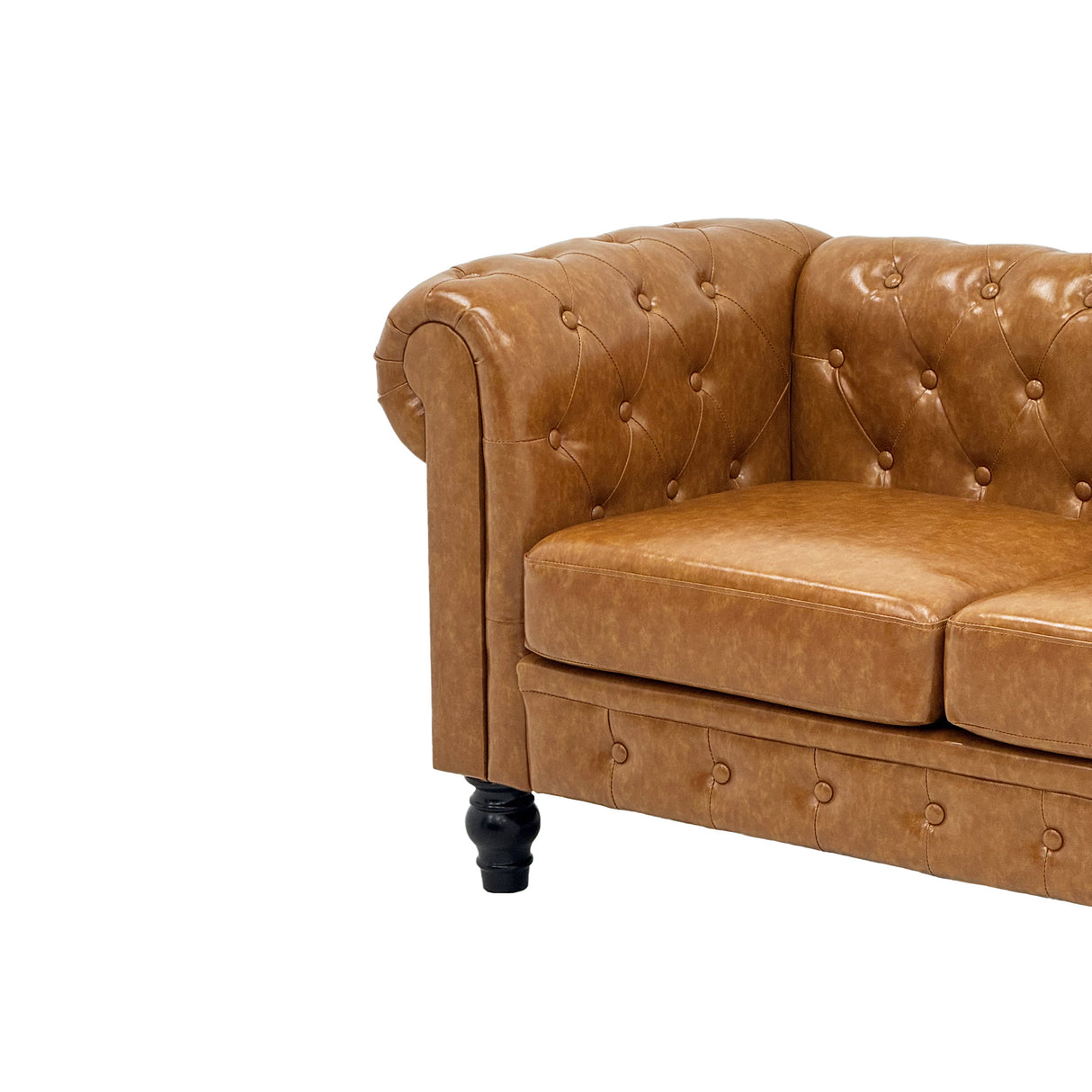 Elegant 2-Piece PU Sofa Set for Living Room