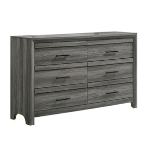 Denver - 6 Drawer Dresser - Gray