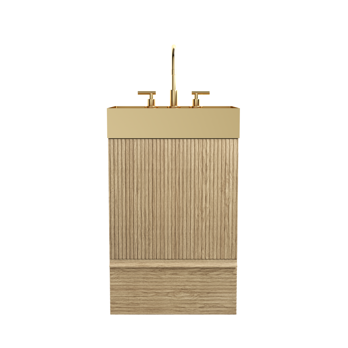 Gada 20" Striped Light Bathroom Vanity