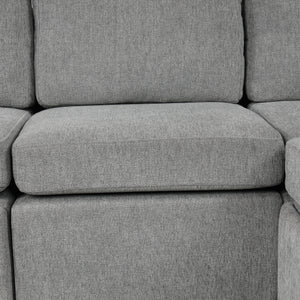 Modern U-Shaped Sectional Sofa Convertible Pull-Out Sofa Bed With USB Ports And Cup Holders