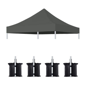 Canopy Replacement Top with 4 Pack W8 Bags (Frame Not Included)