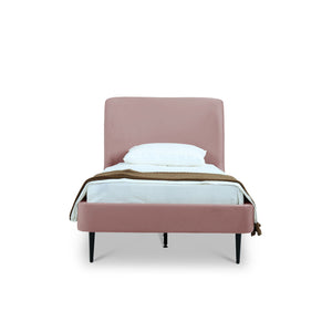 Heather - Upholstered Bed With Curved Headboard