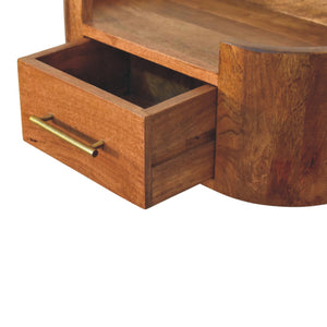 Solid Wood Valencia Curve Wall Bedside