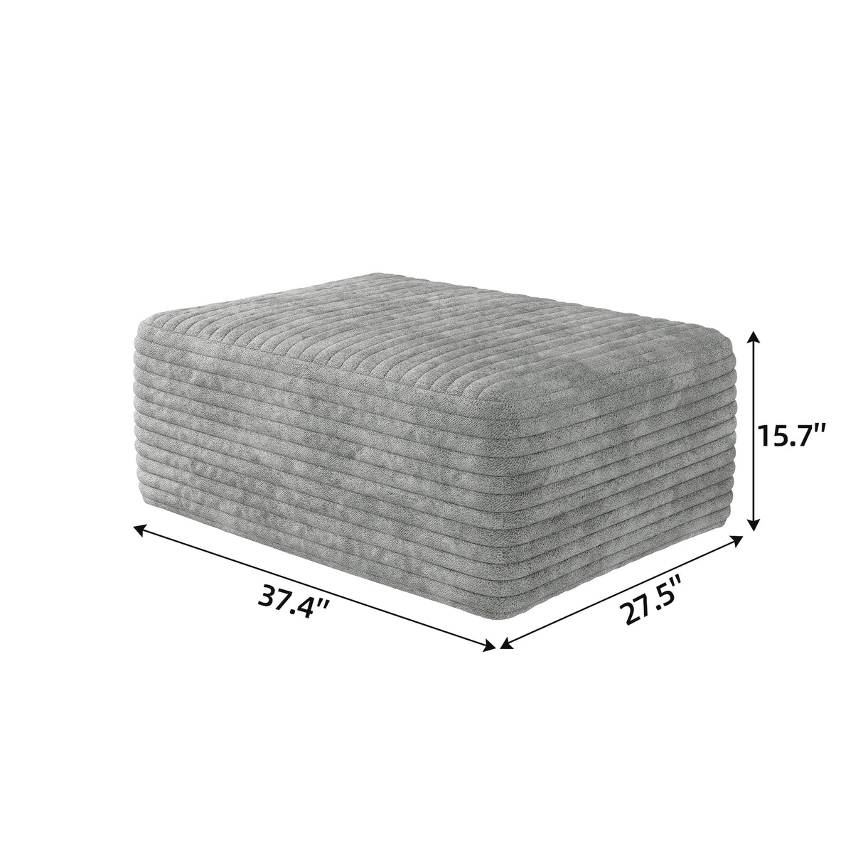 Y165 Ottoman in Grey