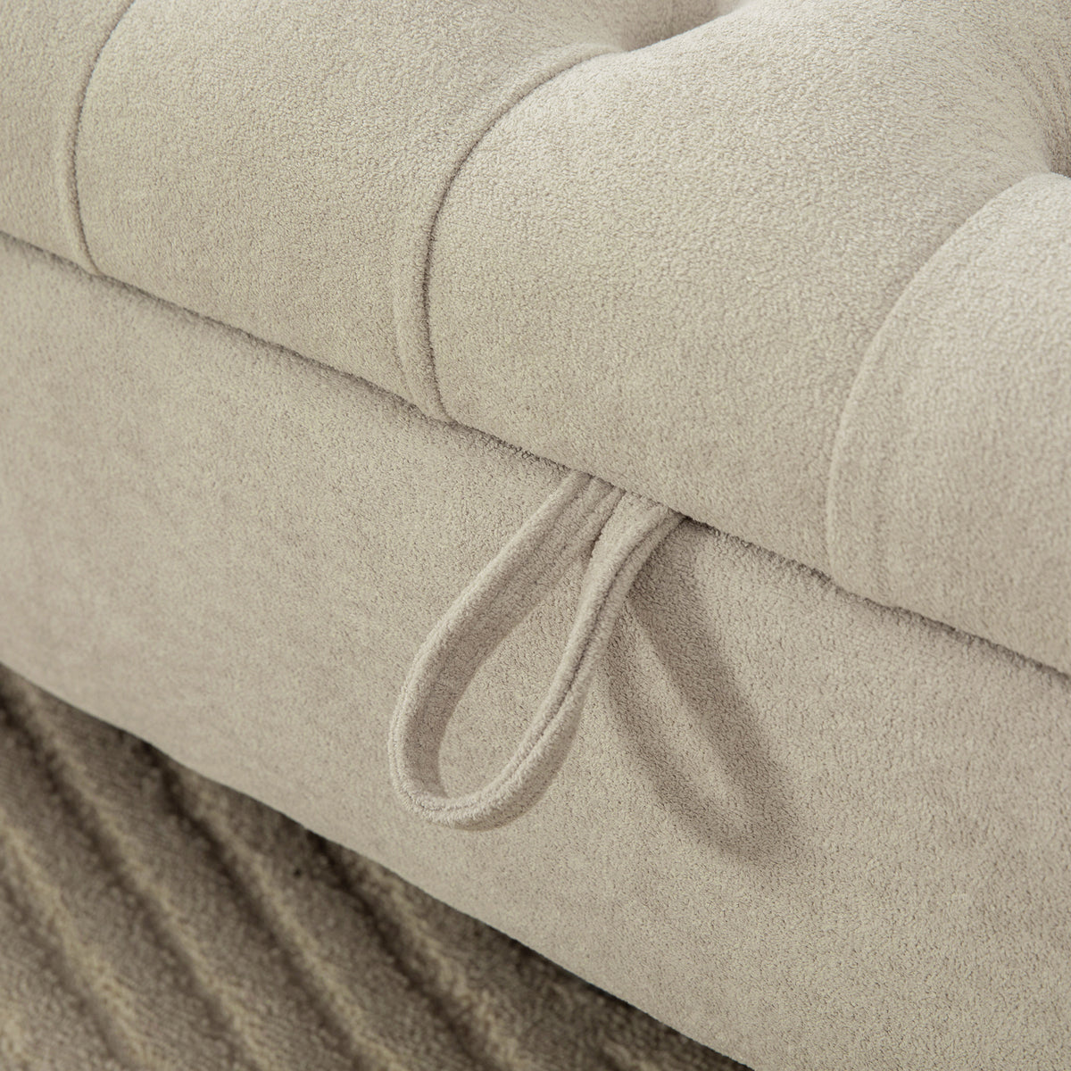 65.75" Wide Modern Upholstered Storage Bench