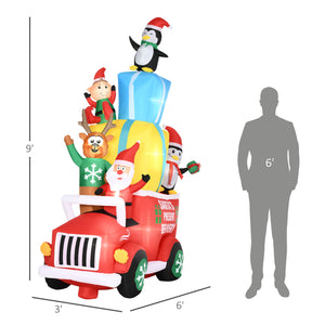Outsunny 9ft Christmas Inflatables Outdoor Decorations