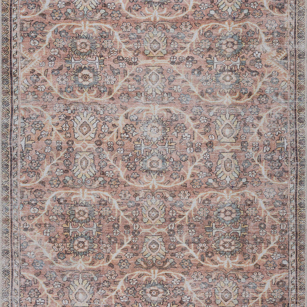 Flat Pile Urpi Red Washable Rug - Clearance
