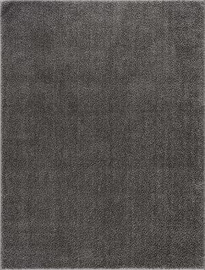 Judy Solid Dark Gray Washable Shag Rug - Promo