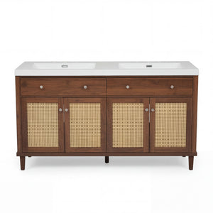 Bathroom Vanity With Double Sink, Large Storage Space