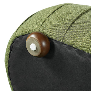 Upholstered Ottoman, Oval Shape