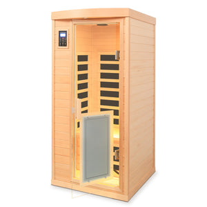 Low EMF Hemlock Wood Far-Infrared Indoor Sauna Room