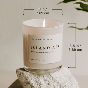 Thank You! Soy Candle - White Jar - 11 oz (Island Air)