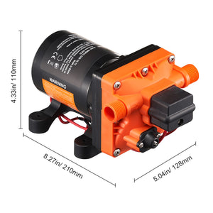 12V Diaphragm Water Pump, 3 GPM (11.36 L/min)