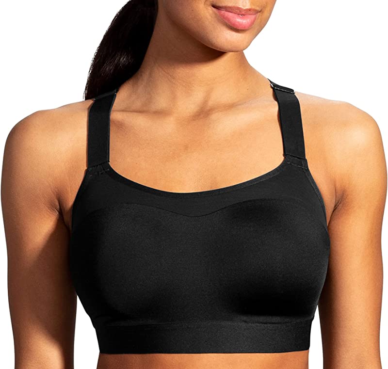Brooks Women's Dare Racerback Run Bra, Black Size 36DD