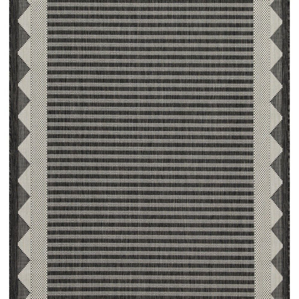 Sunshine - 5'3" X 7'3" Polypropylene Indoor & Outdoor Area Rug - Anthracite