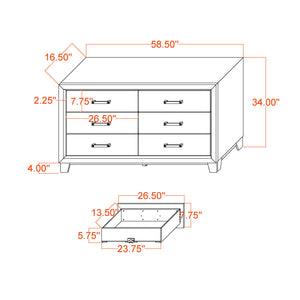 Soluto - Dresser - Gray / Black