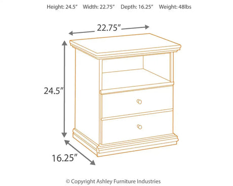 Maribel - One Drawer Night Stand - Black - Best Buy Furniture