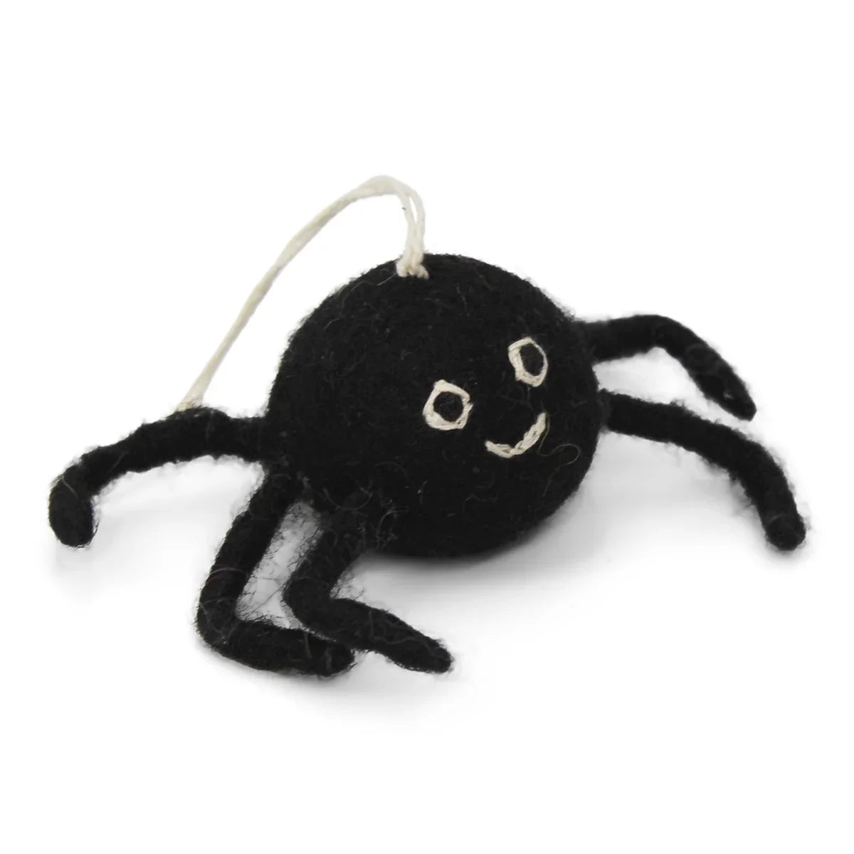 Halloween Hanging Decoration - Silly Spider - Black
