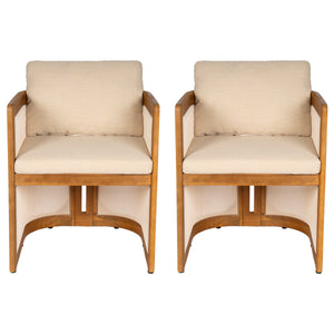 Set of 2 Outdoor Patio Dining Armchairs