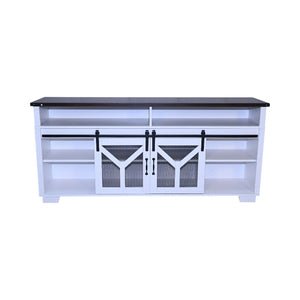 Stylish 65.3" TV Stand with LED Light Strips