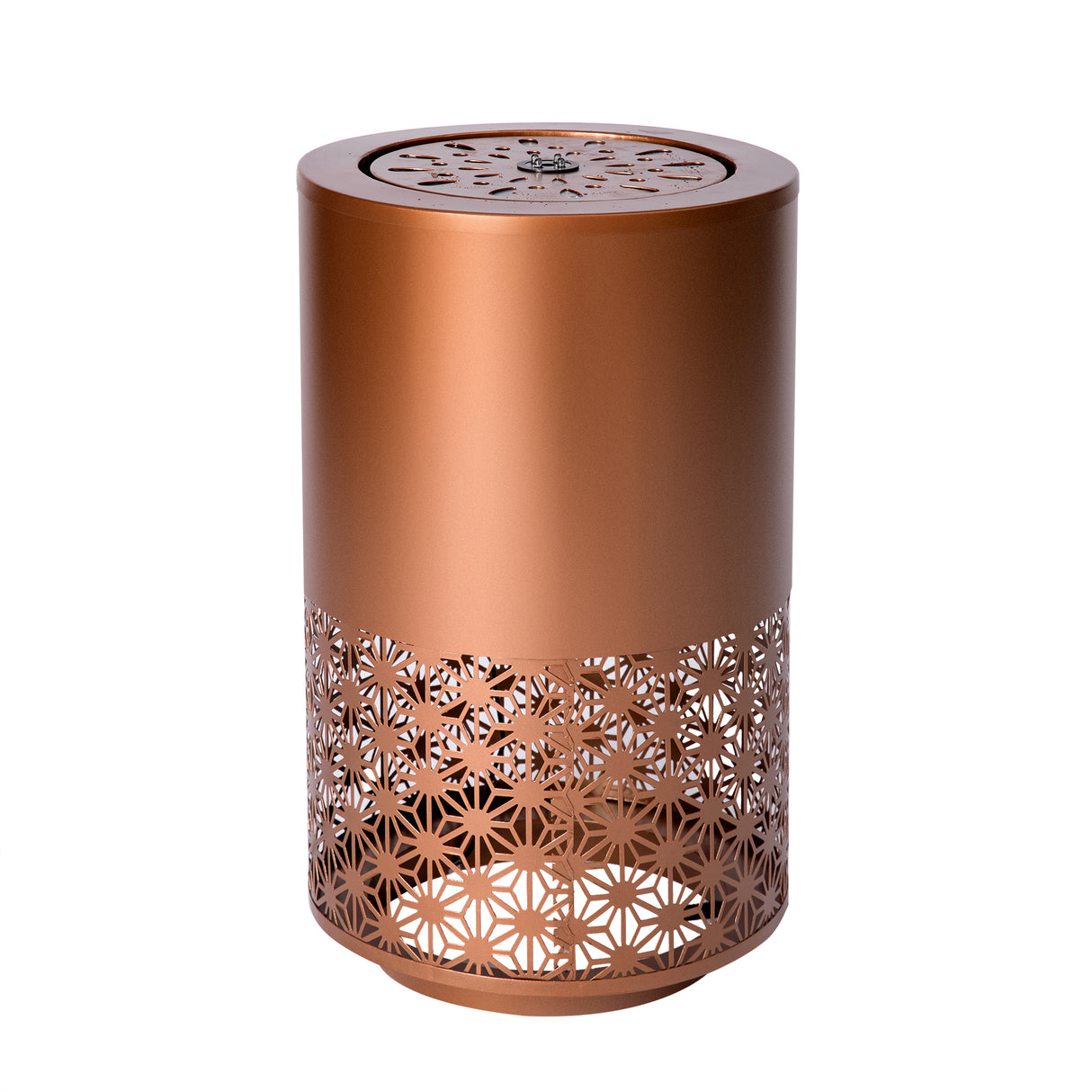 20.87"H Brown Metal Cutout Fountain with LED Lights