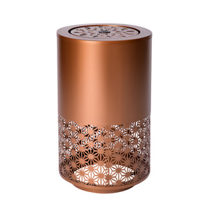 20.87"H Brown Metal Cutout Fountain with LED Lights