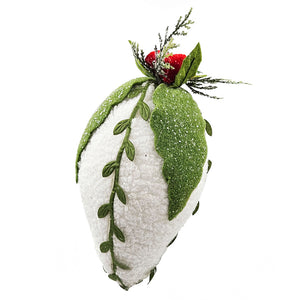 7" Iced Pinecone Ornaments – Set of 6