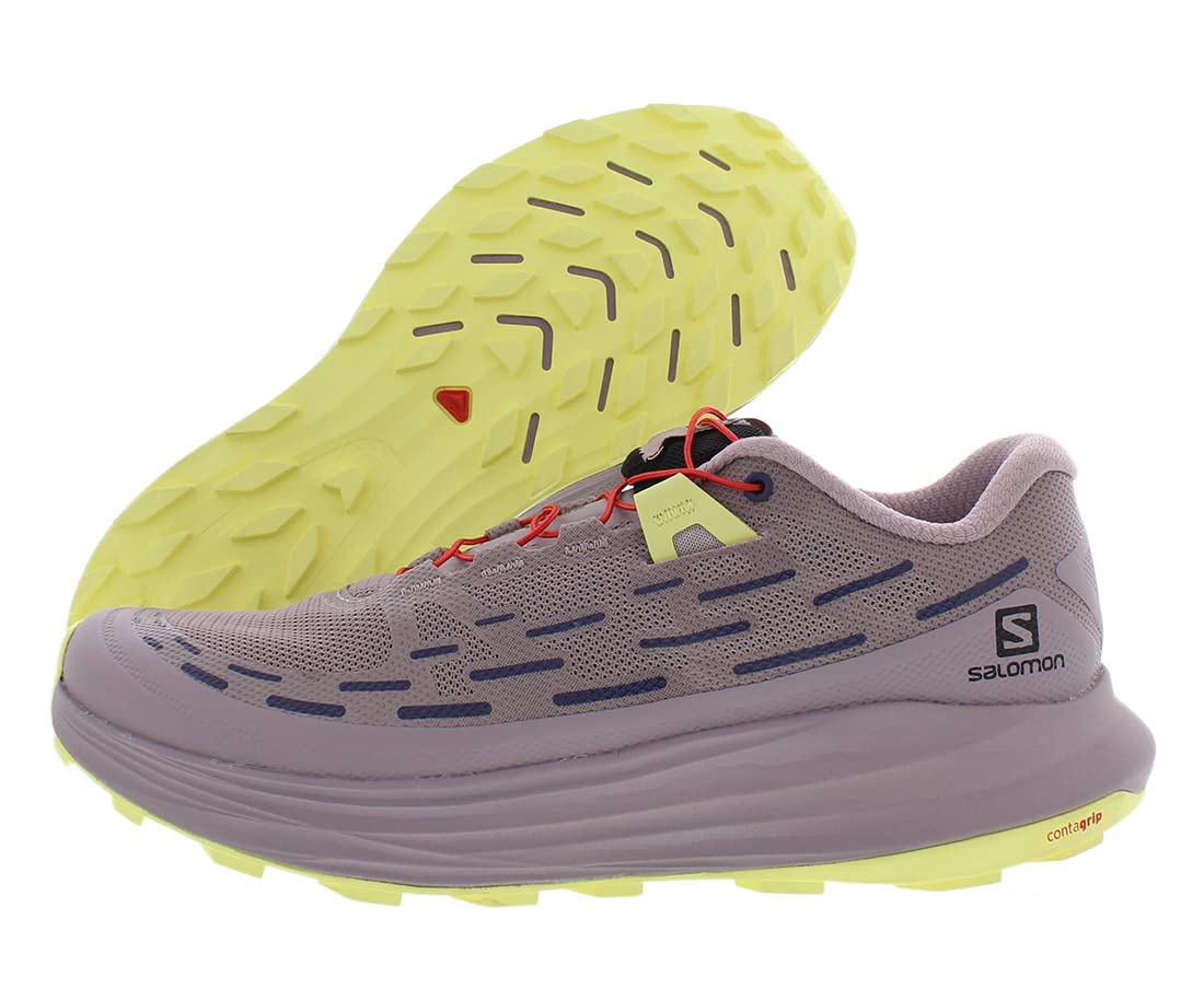 Salomon Women's Ultra Glide Trail Shoes Quail/Yellow Size 7 B Medium US