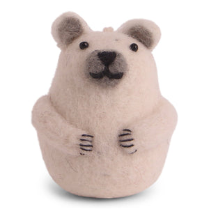 Felt Christmas Tree Decoration - Polar Bear