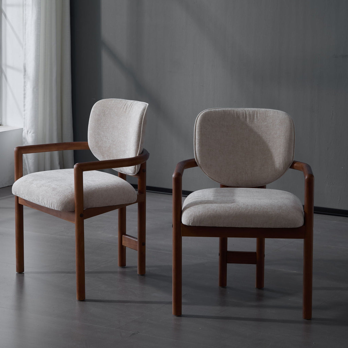 Upholstered Arm Dining Chairs (Set of 2) - Best Buy Furniture