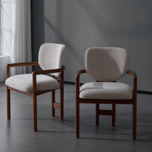 Upholstered Arm Dining Chairs (Set of 2) - Best Buy Furniture
