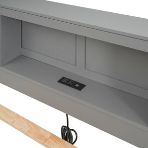 Platform Bed With Storage Headboard, USB, Trundle And 3 Drawers