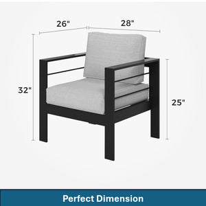 Outdoor Patio Set With All-Weather Thick Cushions