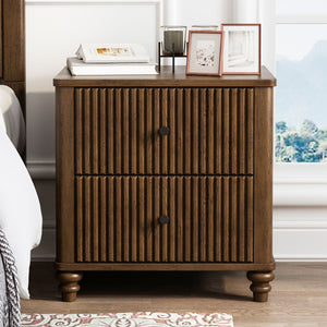 3 Piece Bedroom Set With Bed And 2 Nightstands