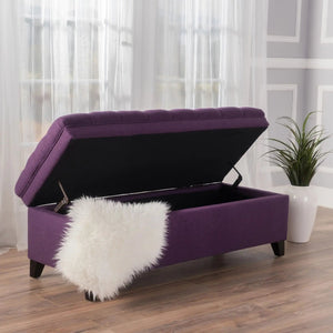 Juliana - Storage Ottoman With Birch Legs - Best Buy Furniture