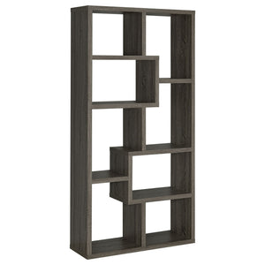 8 Shelf Geometric Bookcase